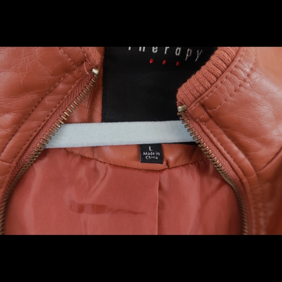 Brown Leather Jacket - Picture 2 of 2